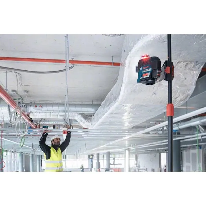 Bosch Professional 0601063R02 Láser de Línea 12V GLL 3-80 C + Batería GBA 2Ah + Cargador + Caja L-BOXX