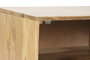 DKD Home Decor Mesita de Noche Colonial Mango Metal Natural Dorado 40 x 50 x 50 cm