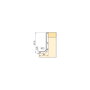 Emuca Kit de 2 perfiles superiores Gola para muebles de cocina, longitud 2,35m, con accesorios, Aluminio, Pintado blanco