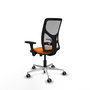 PIQUERAS Y CRESPO Silla de oficina Motilla con mecanismo Sincro/Traslack Naranja/Gris