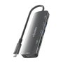 Hub USB Aisens USB-C DOCK 6 EN 1 GRIS Gris 100 W