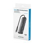 Hub USB Aisens USB-C DOCK 6 EN 1 GRIS Gris 100 W