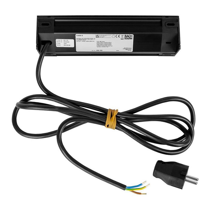 Bachmann Casia 2 Regleta 2 Tomas CEE 7/3 + 1xUSB A/C 22W 2m Negro