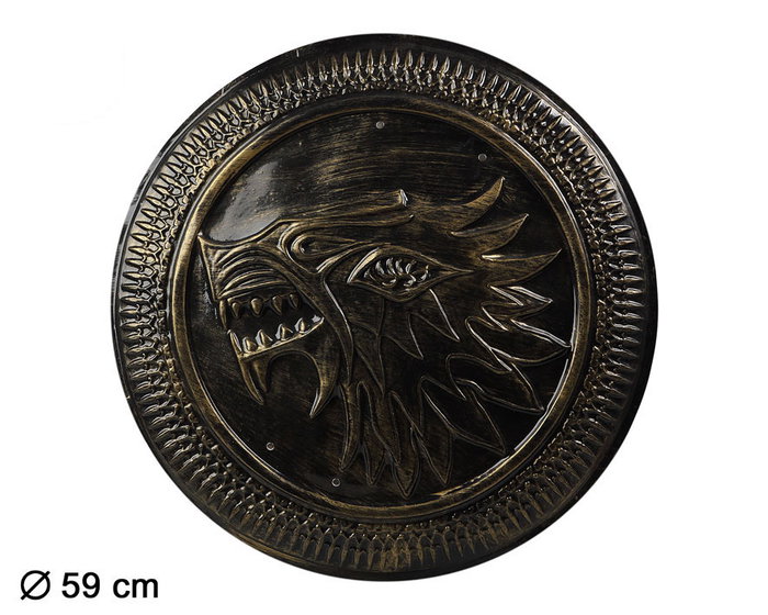 Escudo Vikingo Redondo Réplica Decorativa 59 cm con Detalles en Relieve para Disfraces y Eventos Temáticos Escudo Vikingo Redondo Réplica Decorativa 59 cm con Detalles en Relieve para Disfraces y Eventos Temáticos