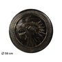 Escudo Vikingo Redondo Réplica Decorativa 59 cm con Detalles en Relieve