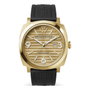 Watchpeople Reloj para Mujer 700993 con Caja Dorada y Correa Negra