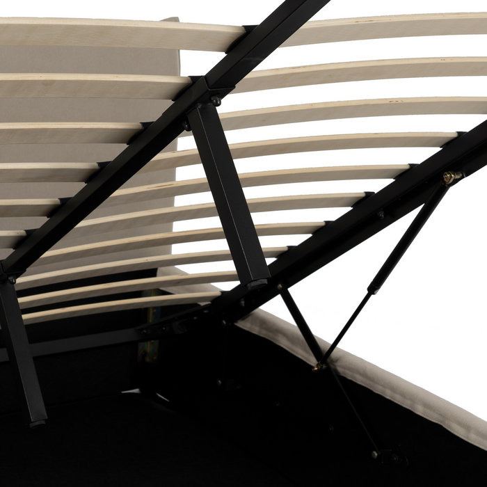 Cama Canapé Beige Tejido Dormitorio 166 X 215 X 96 cm Cama Canapé Beige Tejido Dormitorio 166 X 215 X 96 cm