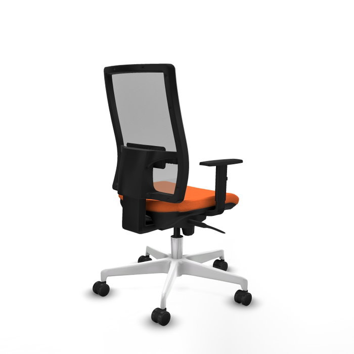 PIQUERAS Y CRESPO Silla de oficina Horna con mecanismo Sincro Naranja y Gris PIQUERAS Y CRESPO Silla de oficina Horna con mecanismo Sincro Naranja y Gris