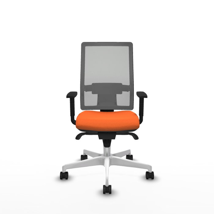 PIQUERAS Y CRESPO Silla de oficina Horna con mecanismo Sincro Naranja y Gris PIQUERAS Y CRESPO Silla de oficina Horna con mecanismo Sincro Naranja y Gris