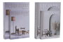 DKD Home Decor Set de 2 Cajas para Libros Beige y Gris