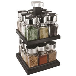 Cook Concept Especiero Giratorio 2 Pisos 16 Botes Cristal Capacidad 100 Ml