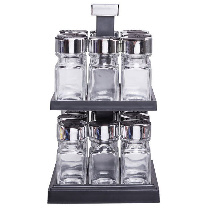 Cook Concept Especiero Giratorio 2 Pisos 16 Botes Cristal Capacidad 100 Ml