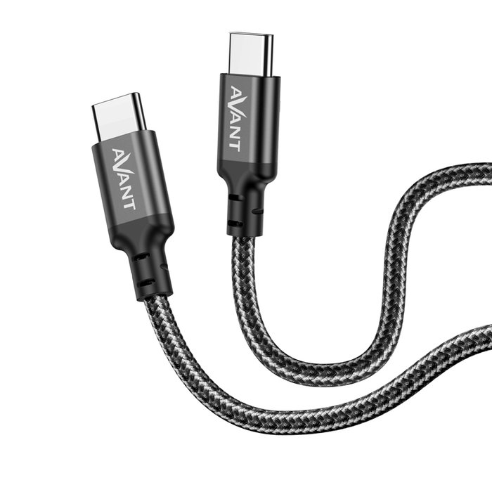 AVANT CONNECT Cable C a C Tipo C PD 60W 3A 1m Trenzado, Carga Rápida, Force Edition