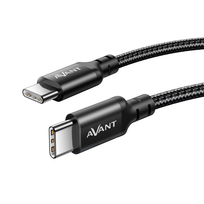AVANT CONNECT Cable C a C Tipo C PD 60W 3A 1m Trenzado, Carga Rápida, Force Edition