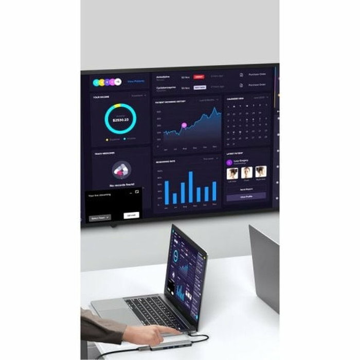 Leotec Docking Station 5 en 1 LEDS05 Gris Leotec Docking Station 5 en 1 LEDS05 Gris