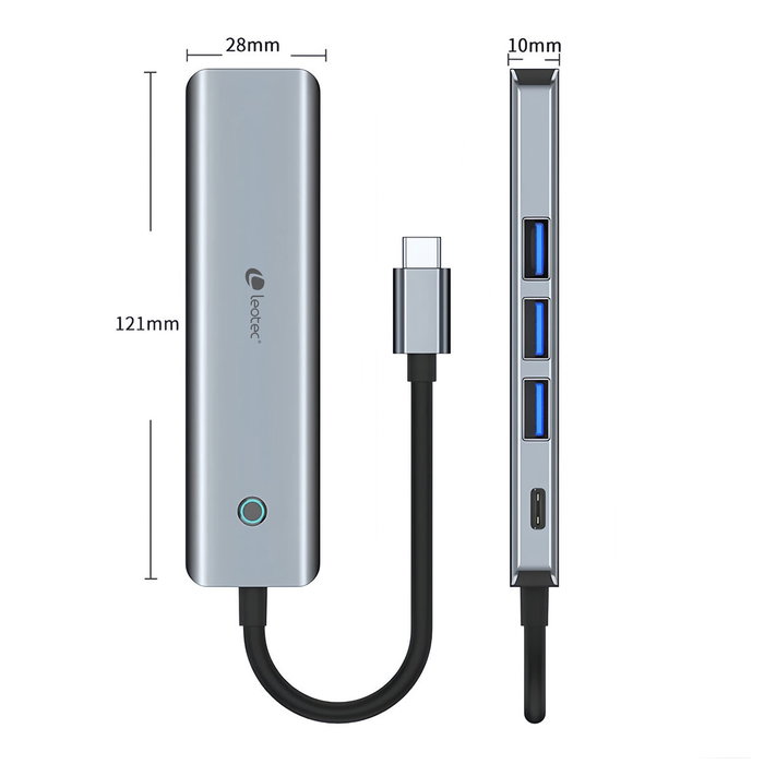 Leotec Docking Station 5 en 1 LEDS05 Gris Leotec Docking Station 5 en 1 LEDS05 Gris