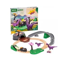Brio World Circuito de Aventuras Dinosaurios 7312350360943 Juguete para Niños a Partir de 3 Años