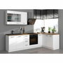 Atlas Unidad alta con 2 puertas batientes - Blanco - L80 cm