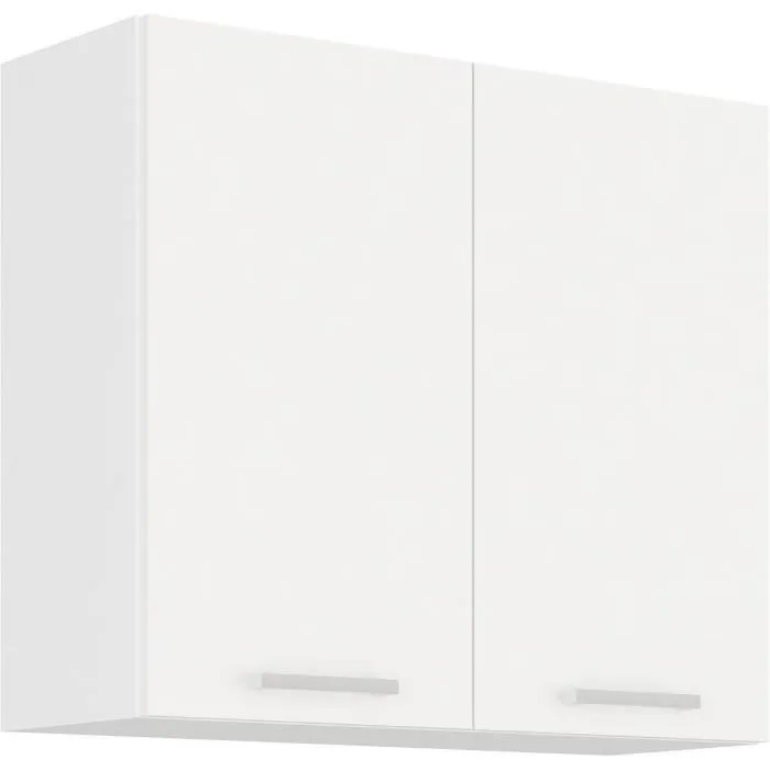 Atlas Unidad alta con 2 puertas batientes, ATLAS80G, Decoración blanca, L80 cm Atlas Unidad alta con 2 puertas batientes, ATLAS80G, Decoración blanca, L80 cm