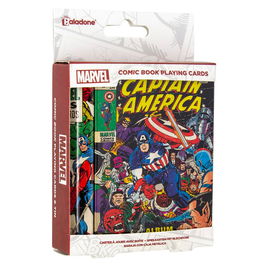 PALADONE Baraja de Cartas Marvel Comics en Caja Metálica con Forma de Cómic
