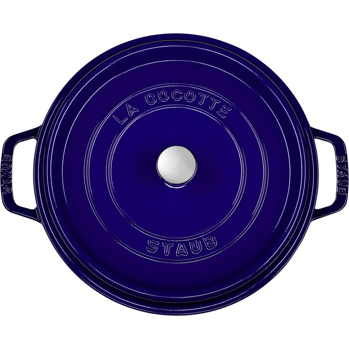 Staub Cocotte Redonda 26cm Azul Oscuro Hierro Fundido