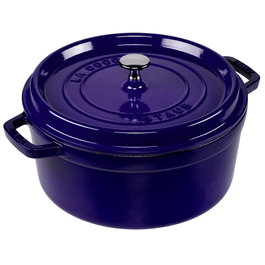 Staub Cocotte Redonda 26cm Azul Oscuro Hierro Fundido