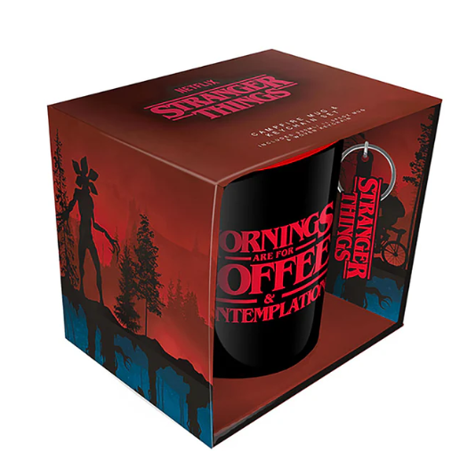 Pyramid Taza + Llavero Stranger Things 12,5x 9,2x9,5 cm