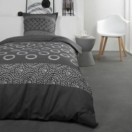 Today Juego de Cama Gael Grey Print 140x200 cm para 1 Persona