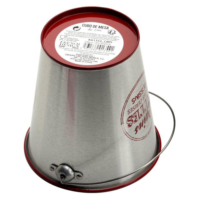 Cook Concept Cubo Zinc De Mesa 10,5 cm para Aperitivos y Hielo Cook Concept Cubo Zinc De Mesa 10,5 cm para Aperitivos y Hielo
