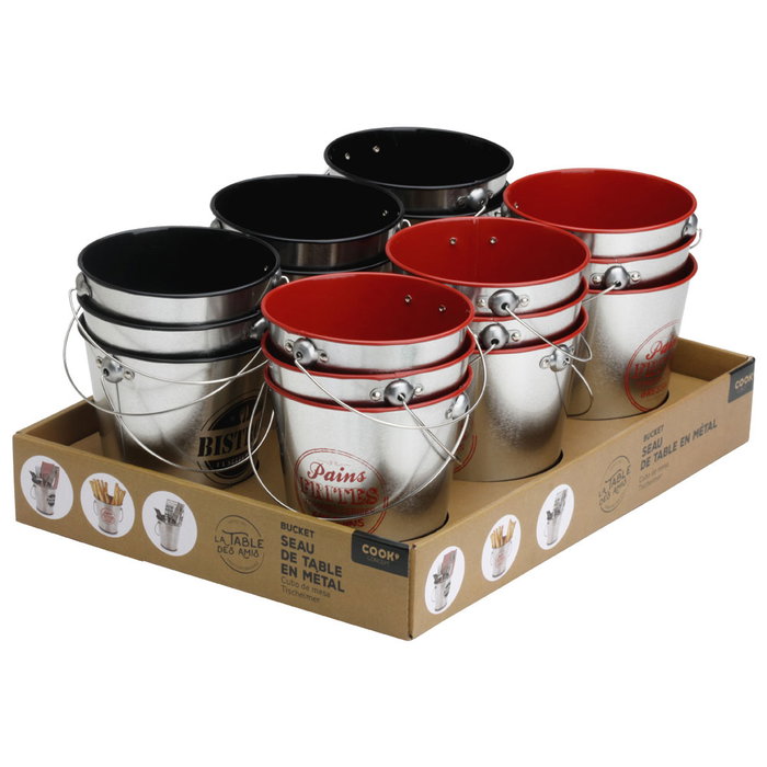 Cook Concept Cubo Zinc De Mesa 10,5 cm para Aperitivos y Hielo Cook Concept Cubo Zinc De Mesa 10,5 cm para Aperitivos y Hielo