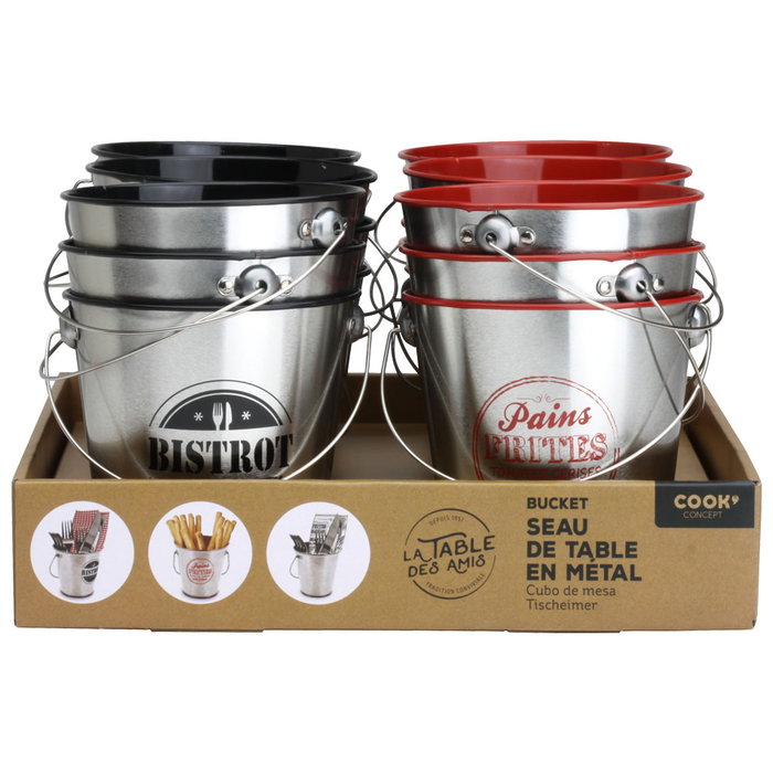 Cook Concept Cubo Zinc De Mesa 10,5 cm para Aperitivos y Hielo Cook Concept Cubo Zinc De Mesa 10,5 cm para Aperitivos y Hielo