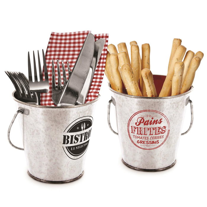 Cook Concept Cubo Zinc De Mesa 10,5 cm para Aperitivos y Hielo Cook Concept Cubo Zinc De Mesa 10,5 cm para Aperitivos y Hielo