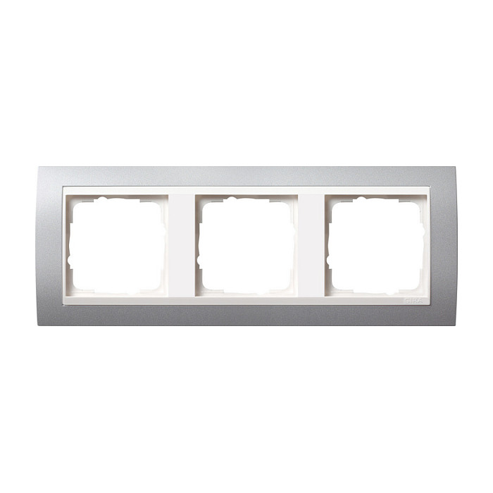 GIRA Wippenset 3-fach System 55 color alu GIRA Wippenset 3-fach System 55 color alu