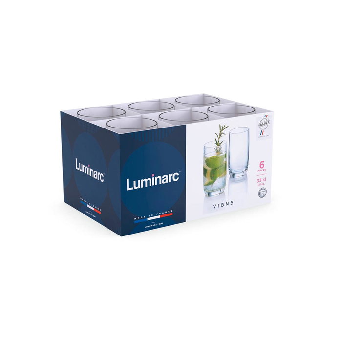 Vaso Alto Vidrio Vigne Luminarc 33 cL Vaso Alto Vidrio Vigne Luminarc 33 cL