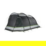 High Peak Meran 4.0 Tienda de Campaña Familiar para 4 Personas, Tipo Túnel, con Mosquitera e Impermeable (Gris/Verde)