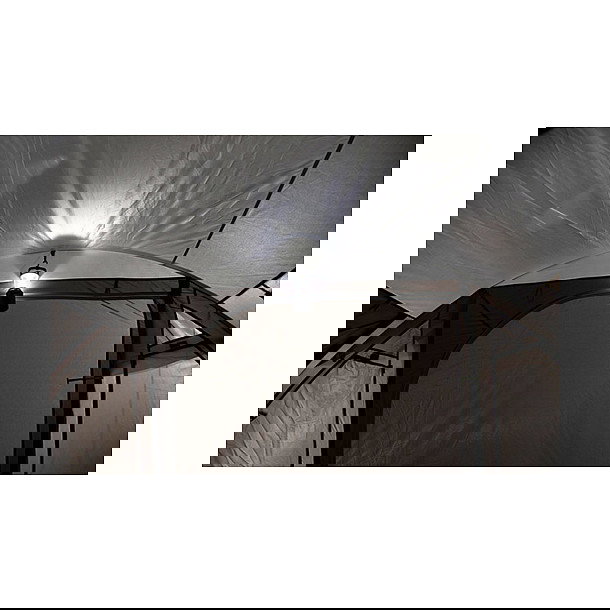 High Peak Meran 4.0 Tienda de Campaña Familiar para 4 Personas, Tipo Túnel, con Mosquitera e Impermeable (Gris/Verde)