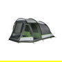 High Peak Meran 4.0 Tienda de Campaña Familiar para 4 Personas, Tipo Túnel, con Mosquitera e Impermeable (Gris/Verde)