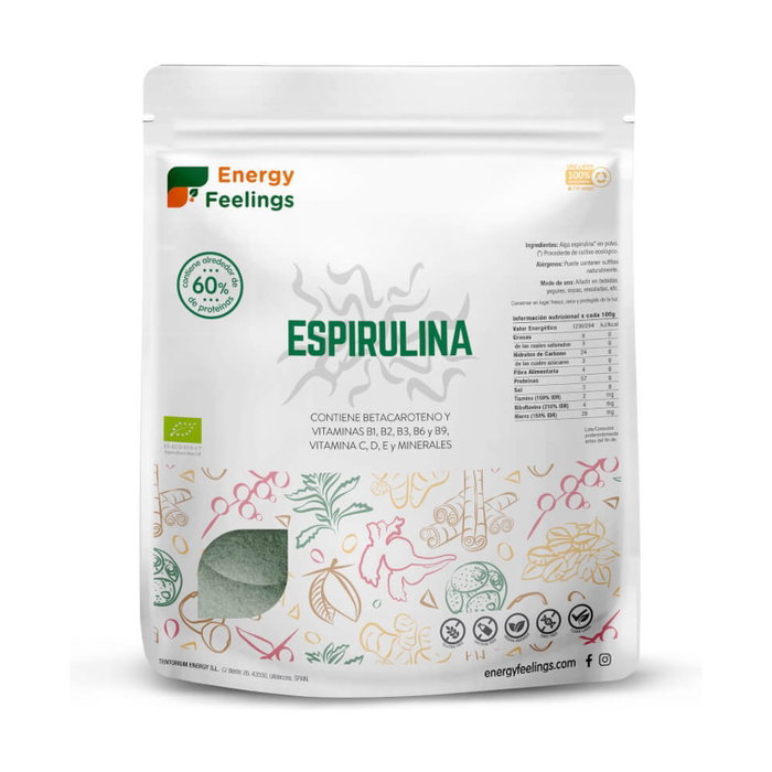 Energy Feelings Espirulina en polvo Eco 1 kg