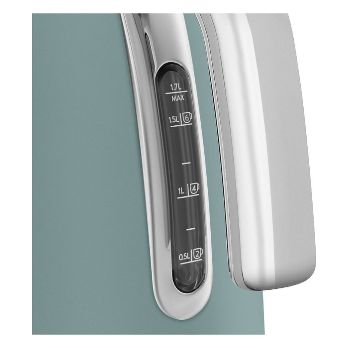 SMEG KLF03EGMEU Hervidor de Agua Retro 1.7L 2400W Verde Esmeralda, Estilo Años 50, Acero Inoxidable, Base Giratoria 360°, Sin Cables
