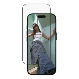 PanzerGlass Protector de Pantalla SAFE. con Marco Negro para iPhone 17 Pro - Ultra-Wide Fit con EasyAligner - Vidrio Templado Reciclado - Aplicación en Seco y sin Burbujas