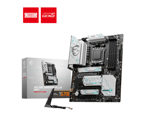 MSI MAG X670E GAMING PLUS WiFi Placa Base AMD AM5 X670 DDR5 WiFi 6E ATX - 911-7E16-003 MSI MAG X670E GAMING PLUS WiFi Placa Base AMD AM5 X670 DDR5 WiFi 6E ATX - 911-7E16-003
