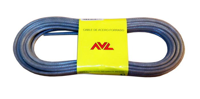 AVL Cable de Acero Plastificado Semitransparente 3.5 mm 15 m AVL Cable de Acero Plastificado Semitransparente 3.5 mm 15 m