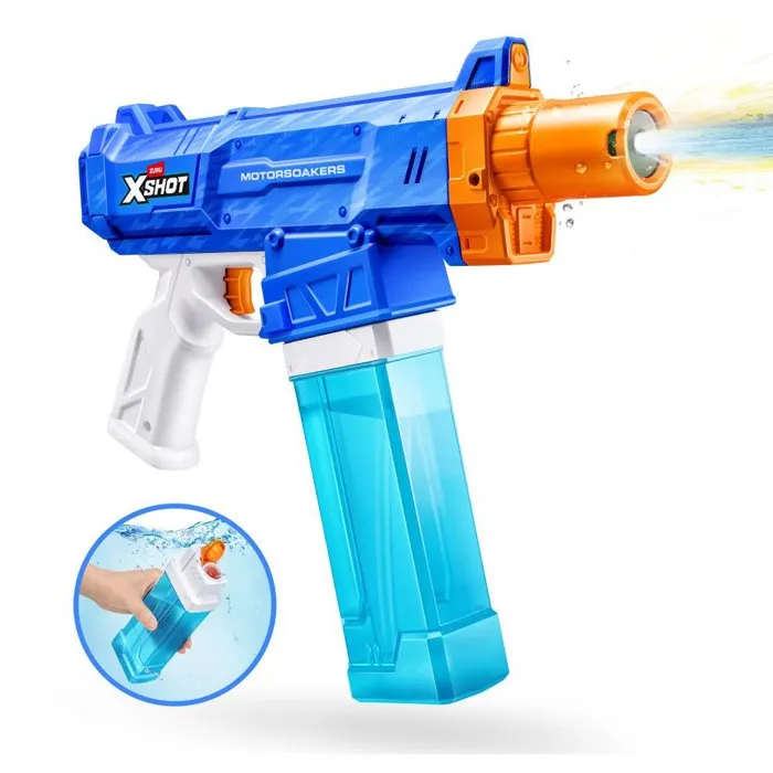 Zuru Pistola de agua X-Shot Motor Soaker carga rápida 27,2x33,3x5,6cm