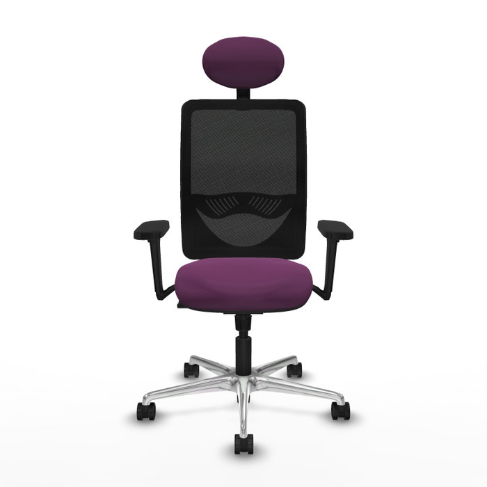 PIQUERAS Y CRESPO Silla de oficina Zulema con mecanismo Sincro, Morado y Negro PIQUERAS Y CRESPO Silla de oficina Zulema con mecanismo Sincro, Morado y Negro