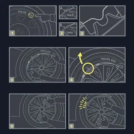 Michelin Tapacubos 17 NVS 3D Lote 4 Negro Reflectante Seguridad Visibilidad Nocturna ABS Bicolor Acabado Brillante Para Ruedas Coche