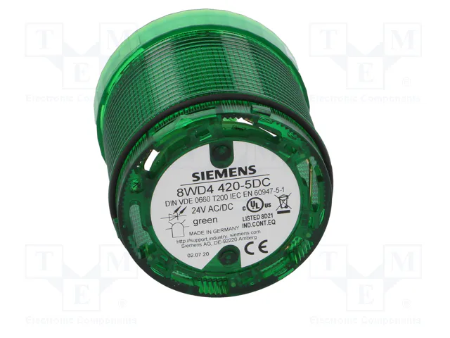 SIEMENS 8WD4420-5DC Señalizador Luminoso LED Verde IP65