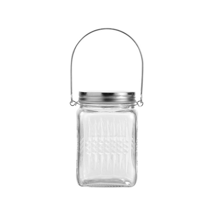 La Mediterranea Tarro de Vidrio con Tapa de Acero y Asa 1000ml
