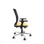 PIQUERAS Y CRESPO Silla de oficina Haches Crema/Negro con mecanismo Sincro/Traslack