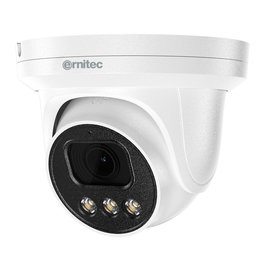 Ernitec Cámara de Seguridad Turret WOLF-BX-515WL 5MP con Lente 2.8mm, Luz Blanca 30m, PoE, IP66, NDAA, WDR, Detección de Personas/Vehículos