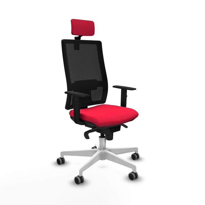 PIQUERAS Y CRESPO Silla de oficina Horna con mecanismo Sincro, Rojo y Negro PIQUERAS Y CRESPO Silla de oficina Horna con mecanismo Sincro, Rojo y Negro